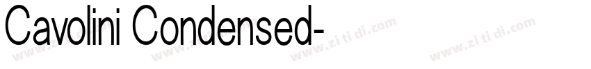 Cavolini Condensed字体转换